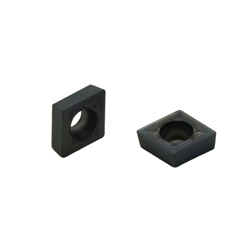 10 pc Kyocera CCMT060204GK PR1535 Turning Insert – top view highlighting insert shape.