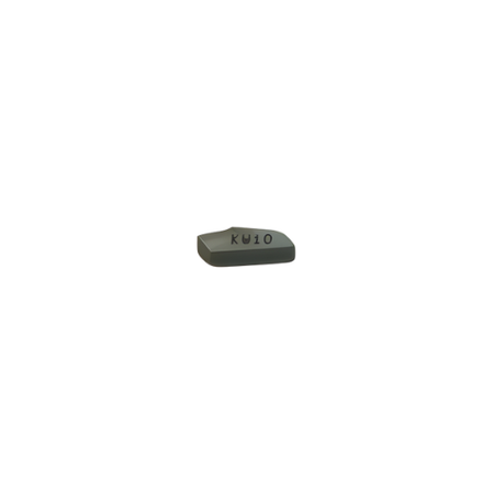 Close-up of a Kyocera TKN3 KW10 insert showing sharp edges for non-ferrous material cutting