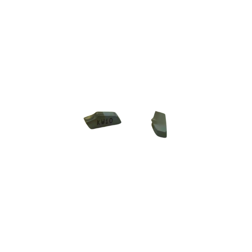 Set of Kyocera TKN3 KW10 inserts displayed with cutting edges visible for aluminium applications