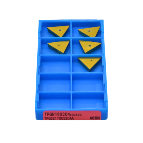10pc Kyocera TPGN160304S00820 A66N – Ceramic Turning Insert (Negative Triangle, Finishing)