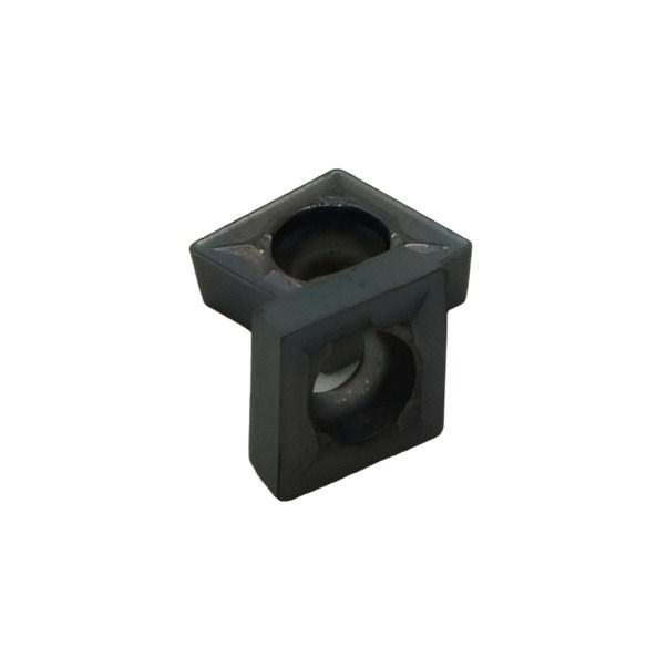 10 pc Kyocera CCMT060204GK PR1535 Turning Insert – close-up corner of insert edge.