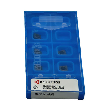 10 pc Kyocera CCMT060204GK PR1535 Turning Insert – detailed insert texture visible.