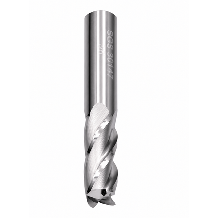 KYOCERA ASIA PACIFIC PTE LTD ENDMILL Kyocera SGS - 3/8" 4 Flute Uncoated Carbide End Mill Short Series