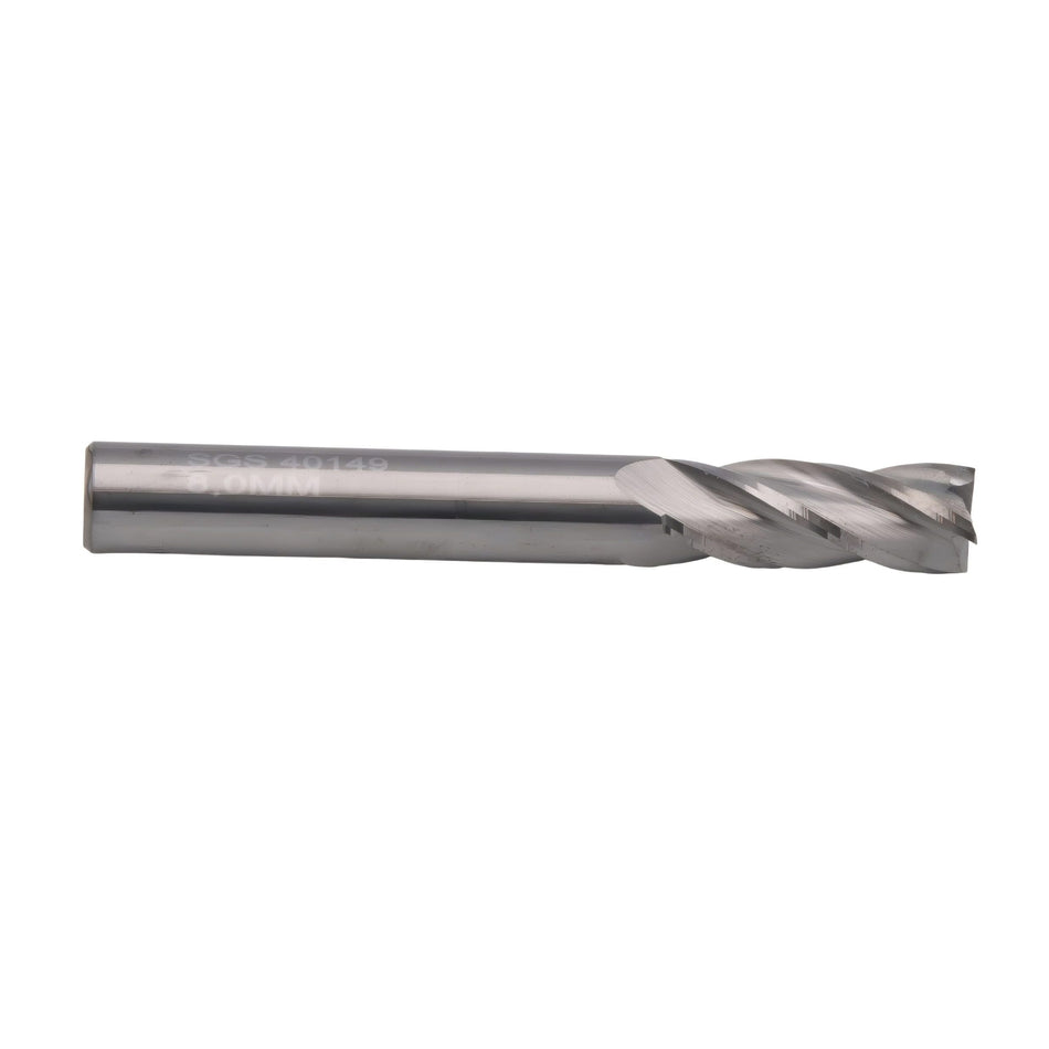 KYOCERA ASIA PACIFIC PTE LTD ENDMILL Kyocera SGS - 8.0mm 4 Flute Uncoated Carbide End Mill Short Series