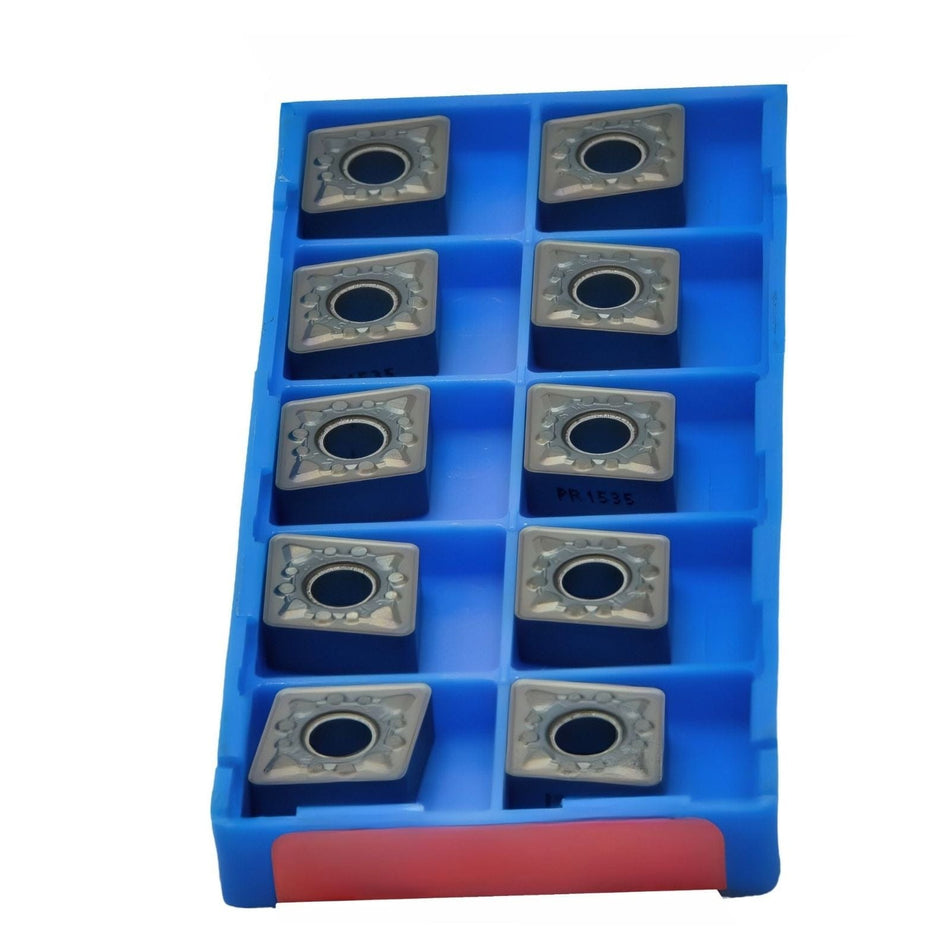 KYOCERA ASIA PACIFIC PTE LTD INSERTS 10 pc Kyocera CNMG120412MS PR1535 – Turning Insert (Medium to Finishing, MS Chipbreaker)