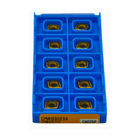 KYOCERA ASIA PACIFIC PTE LTD INSERTS 10 pc Kyocera CPMH080204 CA025P – Turning Insert (Finishing, Sharp Edge Type)