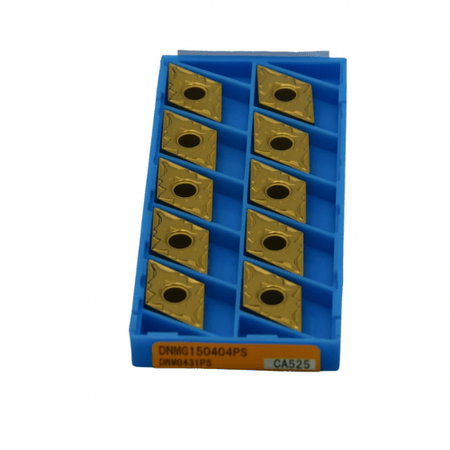 KYOCERA ASIA PACIFIC PTE LTD INSERTS 10 pc Kyocera DNMG150404PS CA525 – Turning Insert (Finishing to Medium, PS Chipbreaker)