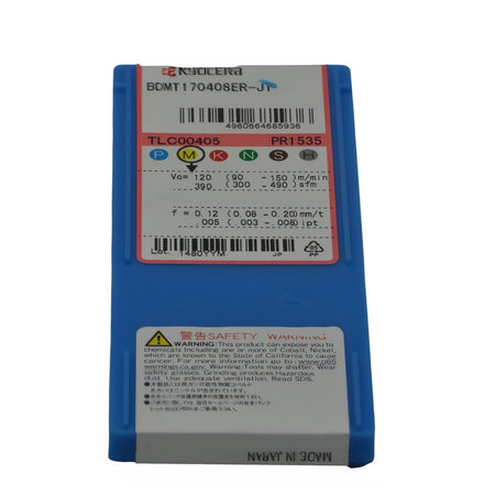 KYOCERA ASIA PACIFIC PTE LTD INSERTS 10pc Kyocera BDMT170408ER-JT – Milling Insert (General Purpose, JT Chipbreaker)