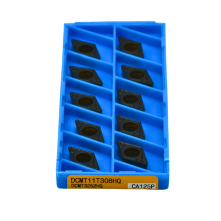 KYOCERA ASIA PACIFIC PTE LTD INSERTS 10pc Kyocera DCMT11T308HQ CA125P – Turning Insert (Finishing to Medium, HQ Chipbreaker)