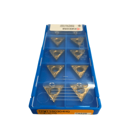 KYOCERA ASIA PACIFIC PTE LTD INSERTS 10pc Kyocera TPMT160304HQ CA525 – Turning Insert (Finishing to Medium, HQ Chipbreaker)