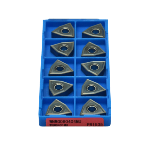 KYOCERA ASIA PACIFIC PTE LTD INSERTS 10pc Kyocera WNMG080404MU PR1535 – Turning Insert (Medium to Finishing, MU Chipbreaker)