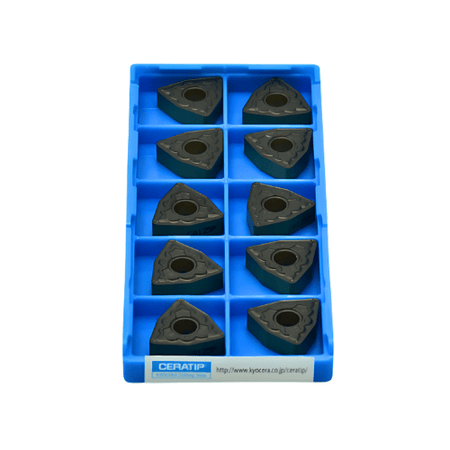 KYOCERA ASIA PACIFIC PTE LTD INSERTS 10pc Kyocera WNMG080412PQ CA125P – Turning Insert (Finishing to Medium, PQ Chipbreaker)