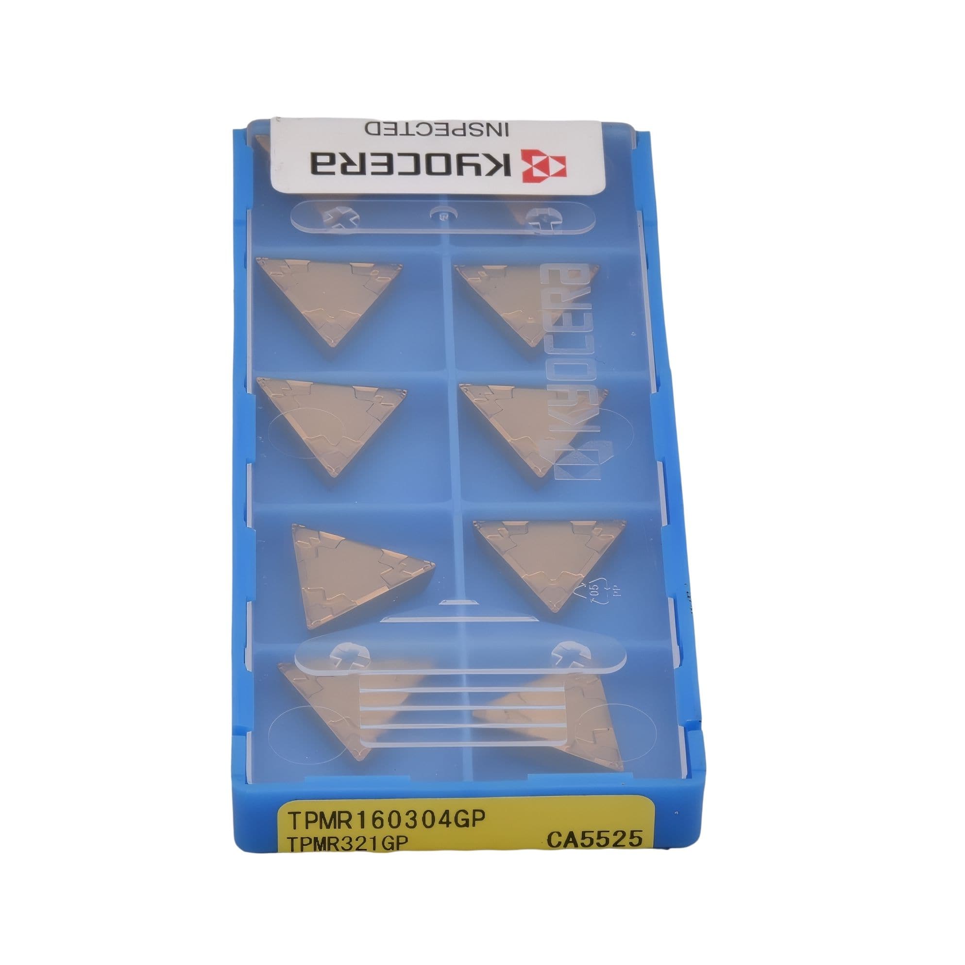 KYOCERA ASIA PACIFIC PTE LTD INSERTS Kyocera TPMR160304GP CA5525 – Turning Insert (Positive Type, Steel Machining, Finishing Chipbreaker)