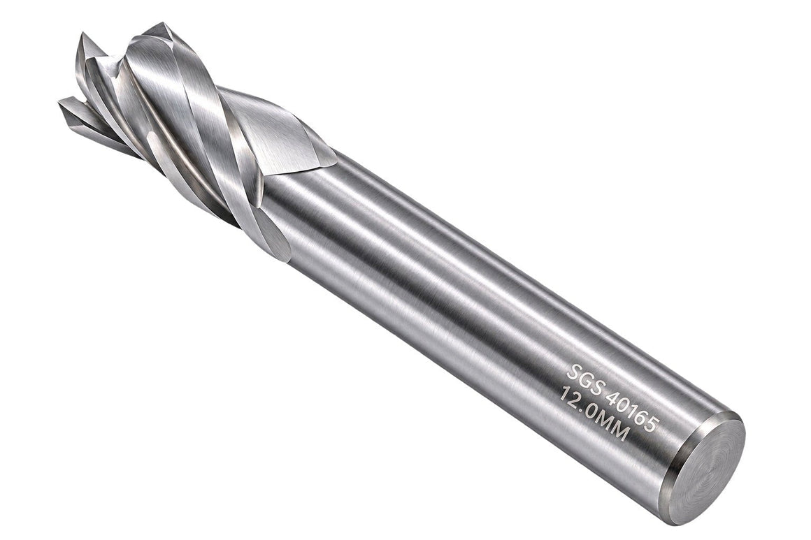 Kyocera SGS 40165 12mm 4 Flute Uncoated Stub Carbide Square End Mill - Twin Eagle Imports
